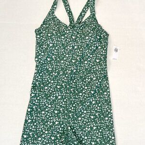 Old Navy Active Powersoft Green Print Women's Romper Small